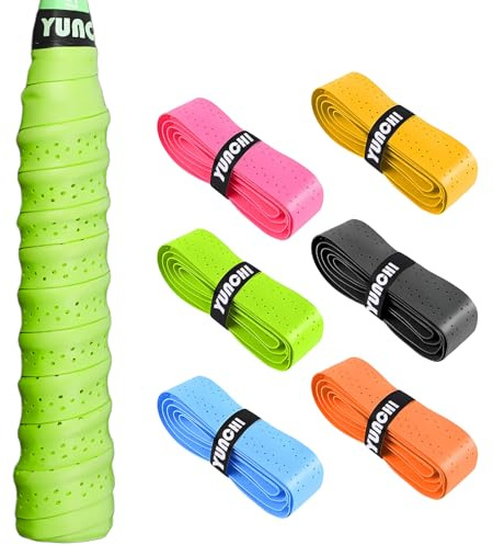 6 Stück Griffband Selbstklebend,Griffband Badminton,Grip Tape,Badmintonschläger Band Griff,Tennis Griffband,Griffband Anti-Rutsch Overgrip Für Tennisschläger,Badminton Schläger,Golfstange,Baseball