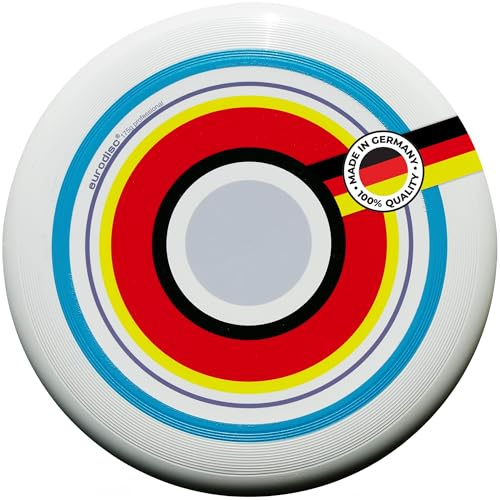 eurodisc 175g Ultimate Profi Disc 4.1 Summer – Sportfrisbee mit Stabiler Flugbahn über 100 m, aus nachwachsenden Rohstoffen, Trainings- & Wettkampfscheibe