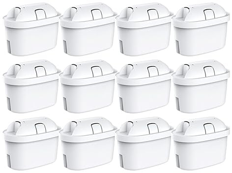 AquaStrata kompatible Wasserfilter Kartuschen, Ersatzfilter für Wasserfilterkannen, 12 Stück