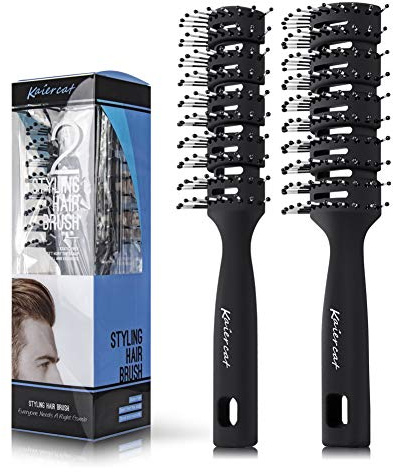 Kaiercat Professionelle Herrenhaarbürste - Tolle Styling- und Föhnbürste Haarbürsten für zurückgeglättete, belüftete Haarbürsten-Set für Männer & Frauen