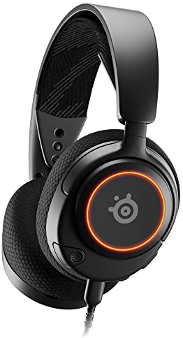 SteelSeries Arctis Nova 3 - Multi-System Gaming-Headset – Hi-Fi-Treiber – 360° Surround-Sound –RGB-Beleuchtung – Memory Foam-Ohrpolster – Ultraleicht – ClearCast Gen 2-Mikrofon – PC, PS5, PS4, Switch