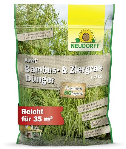 Neudorff Azet Bambus- & ZiergrasDünger – Bio Langzeitdünger sorgt für gleichmäßigen Wuchs und kräftig grünen Wuchs von Bambus und Ziergräsern, 1,75 kg