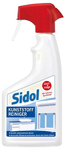Sidol Kunststoff Spray 500ml ☆ Neue Formel ☆ Hochwirksame Renigung und Pflege für alle Oberflächen aus Kunststoff