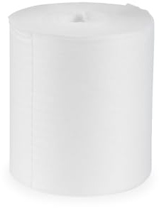 PG PrimeGuest SUPPLY Reinigungstuch M-Wipes Reinigungstücher auf Rolle Spunlace Vlies 50 gsm Weiß 17 x 25 cm ca. 200 Abrisse Einweg Putztücher fusselfrei saugstark reißfest