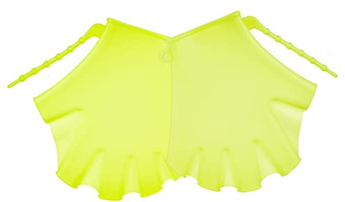 KICHOUSE 2 Stück Kinder Schwimmhandschuhe Silikon Verstellbar Schwimm Paddel Tauchhilfen Wassersport Zubehör Für Schwimmtraining Pool Surfen