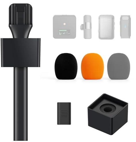 TONOR WLAN Handheld Adapter für DJI Mic, Rode Wireless GO 1/2, Rode Wireless Me/Pro, Handmikrofon Adapter für Interviews Vlogging, Tiktok YouTube, TP20