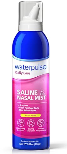 Waterpulse Saline Nasal Mist for Nasal Care | Nasenspray | Sofortige Befeuchtung für die Nasenpflege | Sanfte Meerwasser-Lösung für Erwachsene,1 x 200 ml