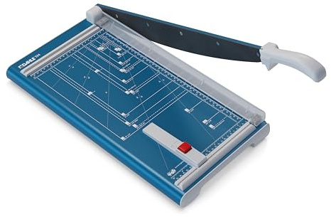 Dahle 534 Hebel-Schneidemaschine (bis DIN A3, Schnittlänge 460 mm, 15 Blatt Schneidleistung) Blau