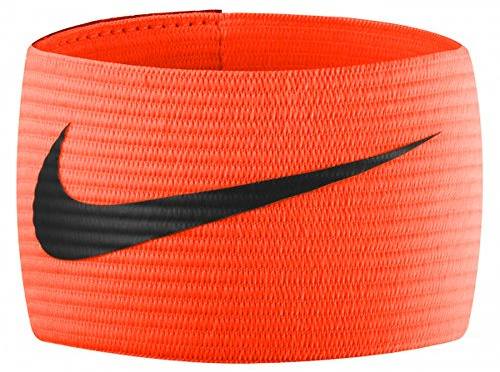 Nike Fussball Arm Band 2.0 Kapitänsbinde, Orange (Total Crimson/Black), One Size