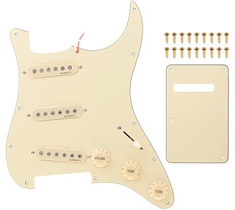 1 Satz Wired Pickups Pickguard Mit Rückenplatte DIY Für Strat E Gitarre