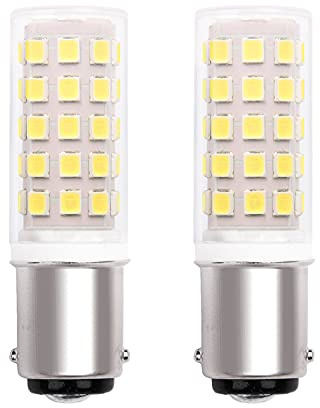 B15d NäHmaschinenlampe Led B15 230V Led GlüHbirne, 40W Halogen-Equivalent Sbc Kleine Bajonett Doppelkontakt B15D Led-Birnen, Kaltweiß 6000K FüR NäHmaschine Leuchtmittel/Dunstabzugshaube. (2er-Pack)