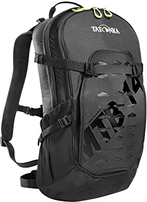 Tatonka Fahrradrucksack Bike Backpack MTB 14l - Kleiner und leichter Rucksack mit Rückenbelüftung, Regenschutz und Helmfach - 14 Liter Volumen