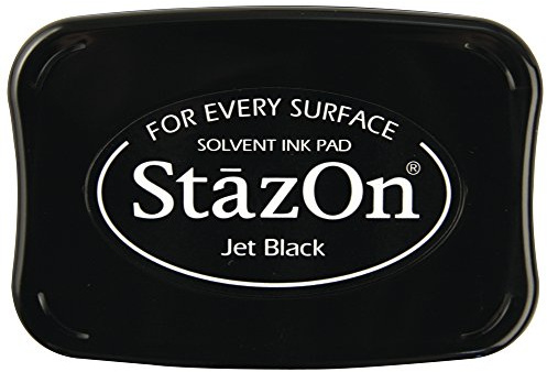 Rayher 28383576 Stempelkissen StazOn, schwarz