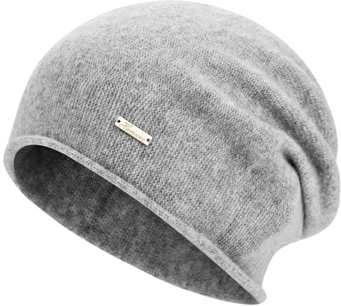 HAMUNI Mütze Damen Herren Australische 100% Wolle - Leichte Slouch Beanie Mütze, Atmungsaktiv Chemo Mütze für 3-Saison (Frühling/Herbst/Winter)