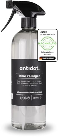 antidot. bike reiniger | 750 ml Sprühflasche | gegen hartnäckigen Schmutz | kraftvoller & biologisch abbaubarer Fahrradreiniger | materialverträglich | für alle Fahrräder & E-Bikes