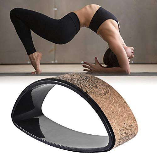 windyday Yoga Rad Natürliches Dehn Wheel Rolle - rutschfest, Flexibel, Belastbar Bis 200KG (Ellipse)
