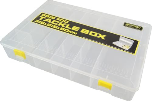Spro Tackle Box 31,5x21,5x5cm - Kunstköderbox für Spinner, Blinker & Wobbler, Köderbox für Gummifische, Angelbox, Tacklebox