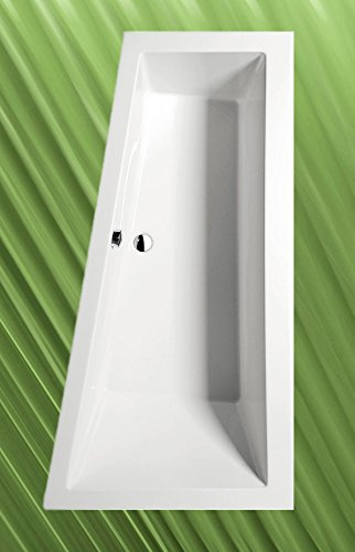 Badewanne ANDRA 170x90cm Ausführung Rechts mit Wannenfüssen