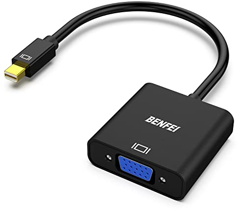 BENFEI Mini DisplayPort auf VGA Adapter, Mini DisplayPort(Thunderbolt kompatibel) auf VGA Adapter für ThinkPad SurfacePro usw.