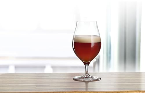 Spiegelau Biergläser Tasting Set, 4 Stück, Craft Beer Glasses, 4991697, Gläser für Bierverkostung aus Kristallglas, IPA, Stout, Witbier und Barrel Aged Beer, spülmaschinenfest