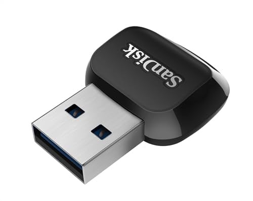 SanDisk QuickFlow microSD UHS-I-Kartenlesegerät mit USB-A-Anschluss, bis zu 250 MB/s Lese- und 150 MB/s Schreibgeschwindigkeiten, USB 3.2 Gen 1