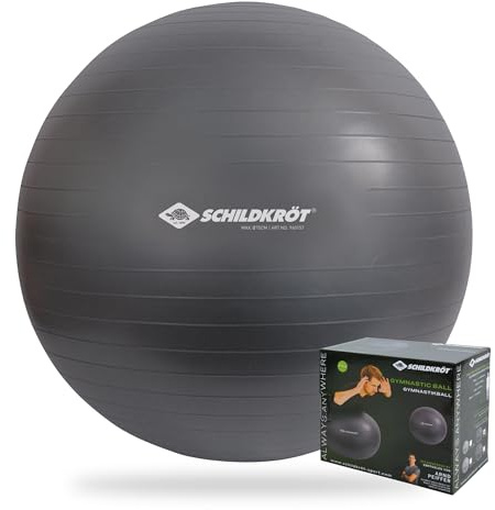 Schildkröt Unisex – Erwachsene Gymnastikball 75cm, Anthrazit