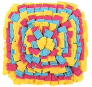 PLUSHCEWT Schnuffelmatte für Hunde,Intelligenzspielzeug für Hundes,Riechen Trainieren Futtermatte,Haustier Langeweile Interaktive Schnüffelmatte,Für mittelgroße und kleine Hunde (Style-A)