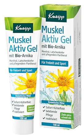 Kneipp Muskel Aktiv Gel mit Bio-Arnika - Für Freizeit und Sport - Sofort-Kühleffekt - 100ml