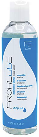 Fröhle FL001 FRÖHLubE Aqua Medizinisches Gleitgel, Transparent, Neutral, 250ml