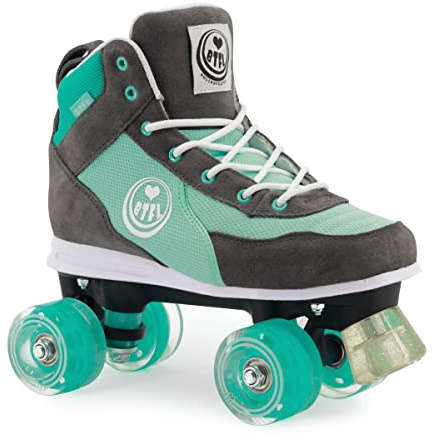 BTFL Trend-Skate Damen,Frauen,Mädchen,Kinder,Rollschuhe,Discoroller,Rollerskates,Retro-Rollschuhe,Classic Roller,Vier Rollen