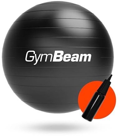 GymBeam Gymnastikball 85 cm - Inkl. Pumpe, verbessert Stabilität und Körperkontrolle, lindert Rückenschmerzen, geeignet für Kräftigungsübungen und Prävention von Rückenschmerzen, Sitzball