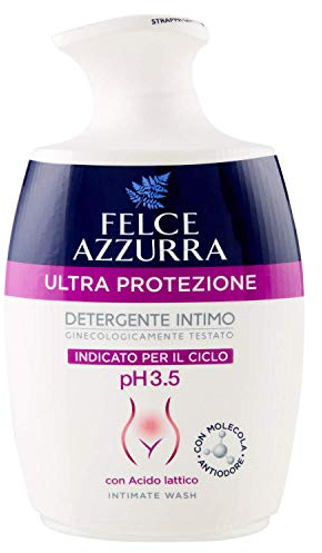 Felce Azzurra, Intimo Ultra Protection, 250 ml | Tägliche Intimhygiene pH 3,5, geruchshemmend, zyklisch getestet, für den Zyklus geeignet