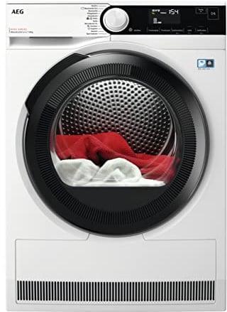 AEG Wärmepumpentrockner 8 kg, Serie 8000: AbsoluteCare Wolle- und Seidetrocknung, Testsieger der Stiftung Warentest, Energiekl. C, Energiesparend, Trommelbeleuchtung, Knitterschutz, TR8T70680