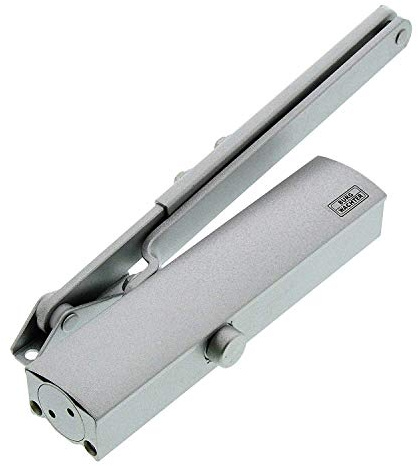 Burg Wächter Türschließer für Innentüren, Hydraulisch, Variabel einstellbar, Breite bis 95 cm, Gewicht bis 60 kg, TS 503 S, Silber, Türbreite bis 95 cm