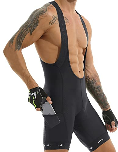 X-TIGER Bib Shorts Herren 5D Sitzpolster Fahrradhose Atmungsaktiv | Für lange Radtouren Leichter Race Fit Ergonomische Passform Reflektierende Details für Rennrad MTB Training