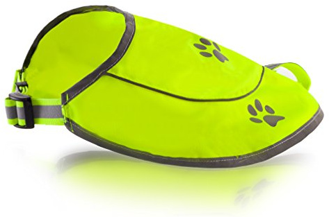 Hundeweste Sicherheit reflektierende-Hunting Wasserdichte Weste für beste Sicht bei Tag und Nacht mit Verschlüsse, Steckverbinder Komfortable einstellbare Größe XS S M L XL XXL Orange/Gelbe(XXL,Yello)