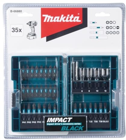 Makita B-66880 Impact Black Bit-Set 35-teilig
