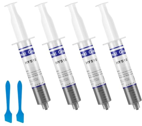 PYEUIFT 4 pcs HY-510 Kühlpaste für CPU Wärmeleitpaste für Kühler, Kühlkörperpaste Grafikkarte CPU Wärmeleitpaste CPU Wärmeleitpaste PC kühlpaste Leitpaste Thermal Paste
