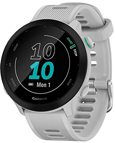 Garmin Forerunner 55 – GPS-Laufuhr mit 1,04“ Always-On-Farbdisplay, täglichen Trainingsempfehlungen, Laufzeitprognose, 15+ Sport-Apps, bis zu 14 Tagen Akkulaufzeit