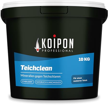 KOIPON Teichclean 10 kg Teichschlammentferner, biologischer Schlammabbau | Mikroorganismen bauen Teichschlamm biologisch ab – gegen Laub & Ablagerungen im Garten- & Fischteich