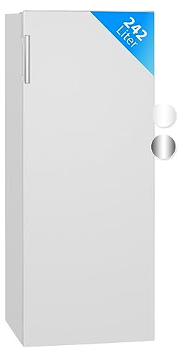 Bomann® Kühlschrank ohne Gefrierfach | Energieklasse E | 143cm | 5 Ablagen | 0°C ~ +8°C | leise 40dB | Getränkekühlschrank | 242L Flaschenkühlschrank | Kühlschrank groß | VS 7316.1 Creme Weiß