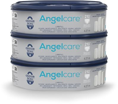 Angelcare Nachfüllkassette für Windeleimer Dress-Up und Classic XL, 3er-Pack