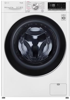 LG Electronics V7WD96H1A Waschtrockner mit AI DD | 9 kg Waschen | 6 kg Trocknen | 1400 U/Min | Steam | TurboWash 360° | Neue Wohlfühl-Trommel | Wi-Fi-Funktion | Weiß