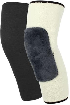 MEGAUK Winter Warm Beinwärmer Kniewärmer für Alte Leute - Verdicken Knieschützer Verlängern Knieschoner Winddicht Elastische Kneepad