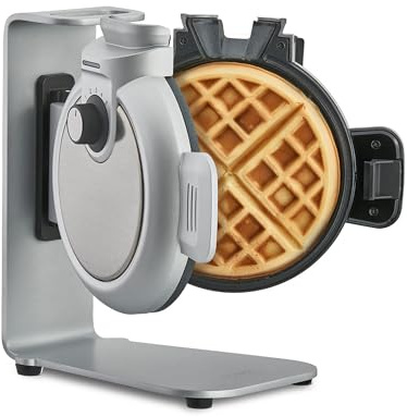 CASO WaffleUp - vertikales Waffeleisen, Testurteil: Sehr Gut, belgisches Waffeleisen,Belgische Waffeln, 5 Bräunungsstufen, 2-fache Antihaftbeschichtung