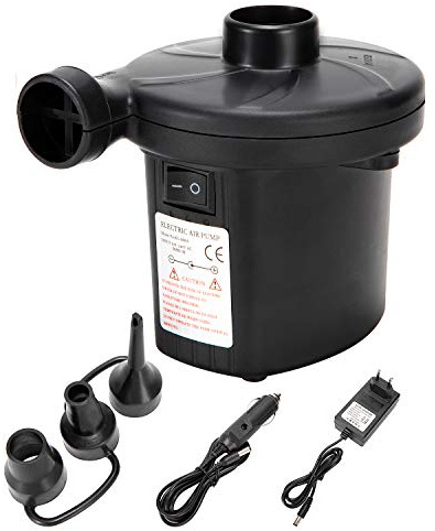 LEBEXY Elektrische Luftpumpe für Luftmatratze | Pumpe Luftmatratze | Pool Luftpumpe Elktro | Luftmatrazenpumpe Luftpumpe Matratze für Pool Schlauchboot Luftbett Gymnastikball