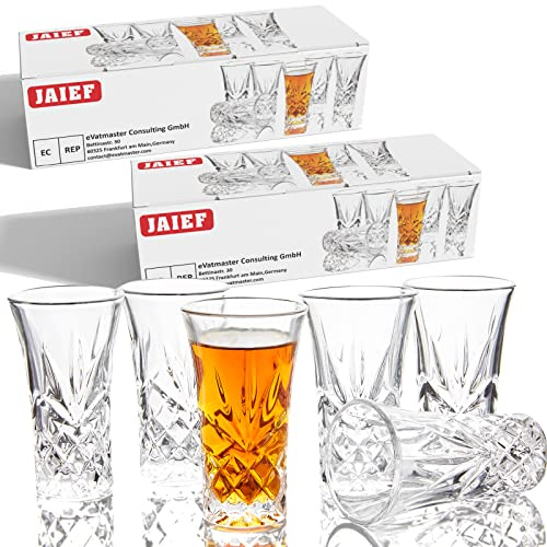 JAIEF Tequila-Gläser mit schwerem Boden 60ml (12 Stück)