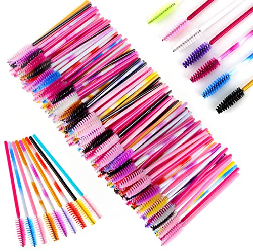 Wimpernbürsten Einweg Mascara Bürstchen, Wimpernbürste Mehrfarbig, 200 Stück