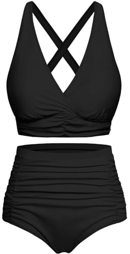 Svanco Bikini Damen Set High Waist Bauchweg Bademode Curvy Badebekleidung
