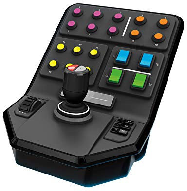 Logitech G Saitek Farm Sim Controller | Farming Simulator Steuerpult, 25 Tasten, Tempomat, Schraubengewinde-Justierung, USB, PC/Mac - Schwarz